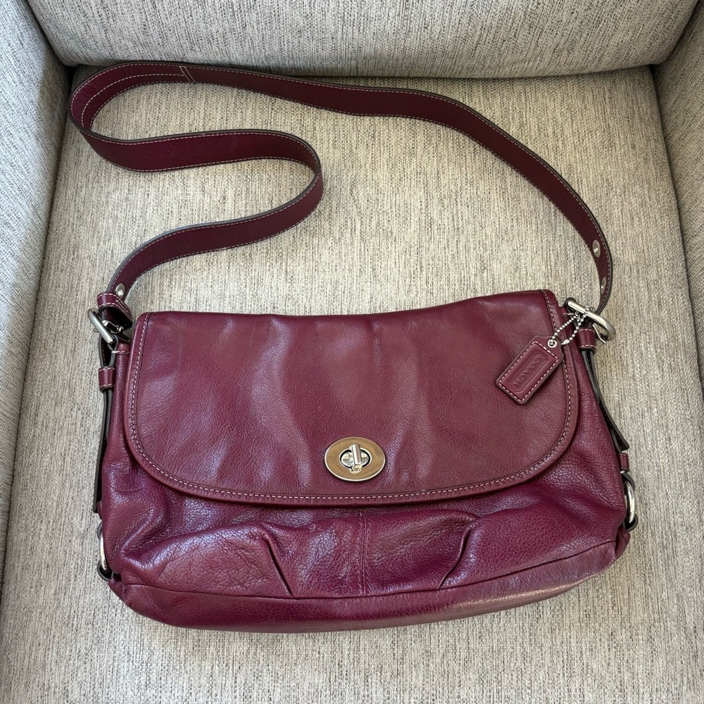 Coach Burgundy Crossbody Bag